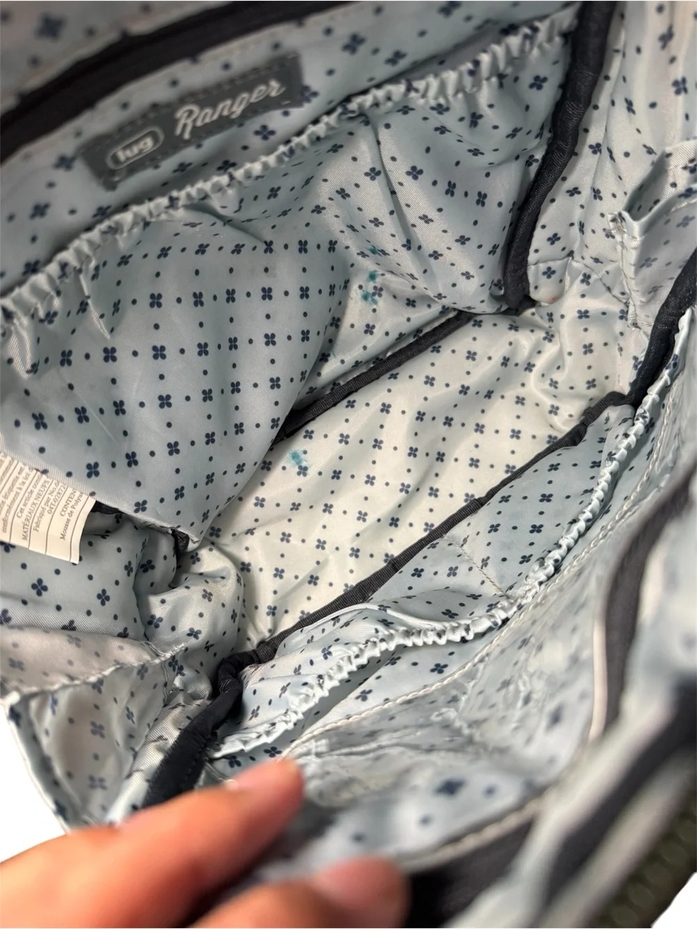 Lug Ranger Crossbody Bag Quilted Navy Camo Travel Purse - Picture 6 of 9